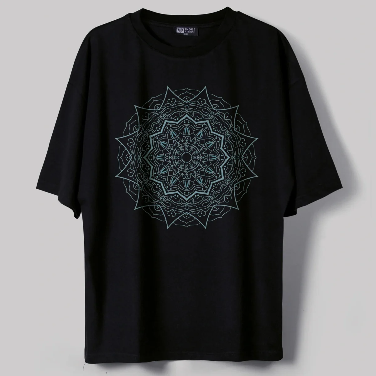 Blue Mandala Oversize T-Shirt