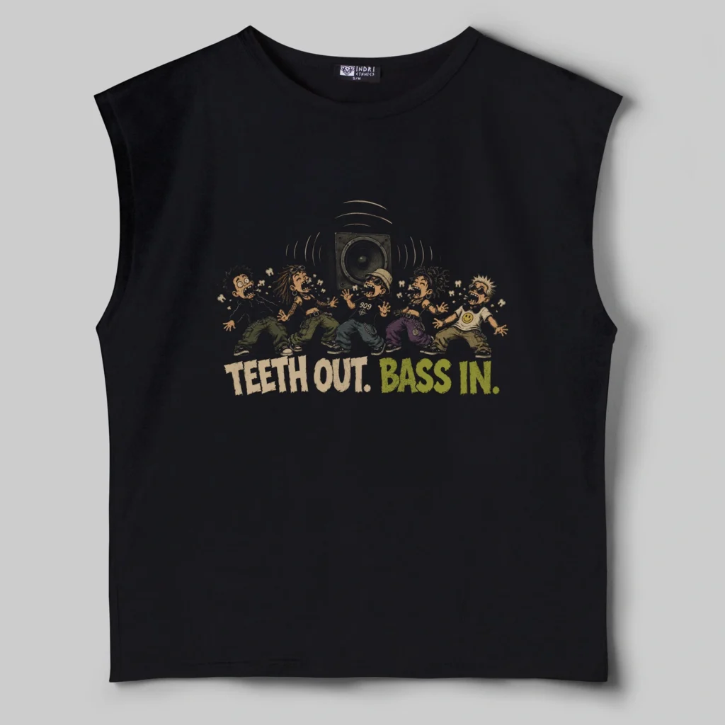 Teeth Out Bass In Oversize Atlet