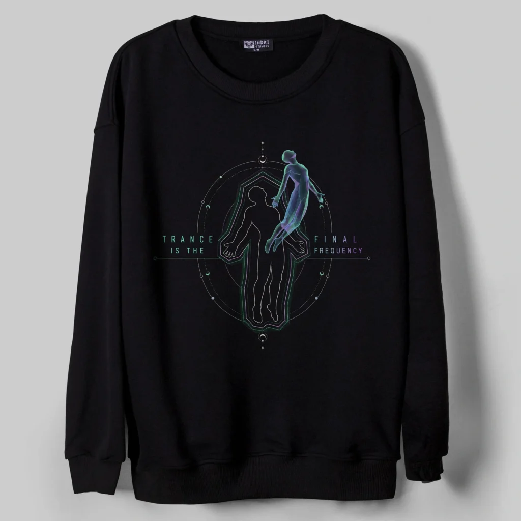 Trance Is The Final Frequency Oversize Sweatshirt